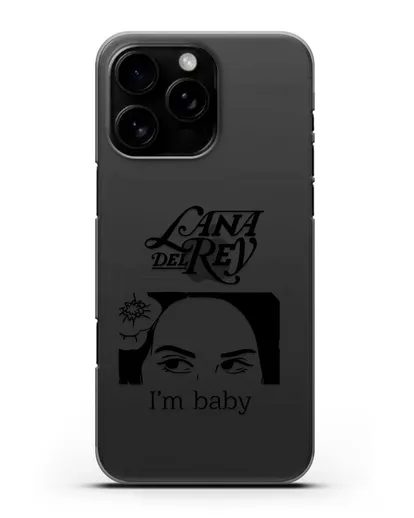 Чехол с иллюстрацией Lana Del Rey I'm baby силиконовый для iPhone 16 Pro Max