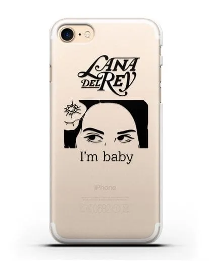 Чехол с иллюстрацией Lana Del Rey I'm baby силиконовый для iPhone 8