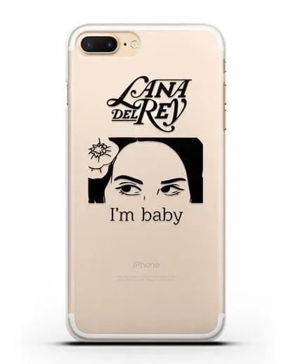 Чехол с иллюстрацией Lana Del Rey I'm baby силиконовый для iPhone 8 Plus
