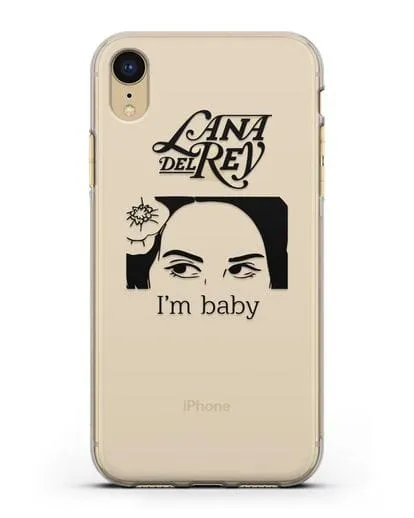 Чехол с иллюстрацией Lana Del Rey I'm baby силиконовый для iPhone XR