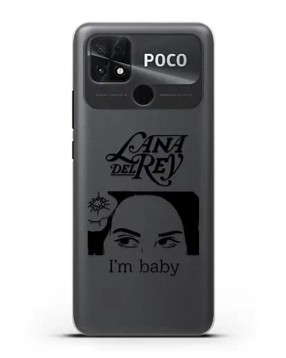 Чехол с иллюстрацией Lana Del Rey I'm baby силиконовый для Xiaomi Poco C40