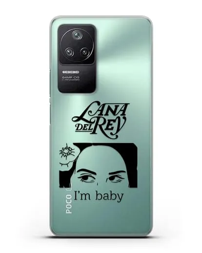 Чехол с иллюстрацией Lana Del Rey I'm baby силиконовый для Xiaomi Poco F4