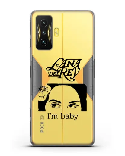 Чехол с иллюстрацией Lana Del Rey I'm baby силиконовый для Xiaomi Poco F4 GT