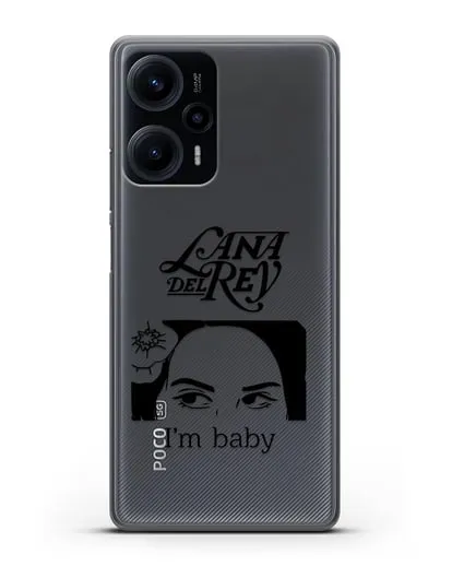 Чехол с иллюстрацией Lana Del Rey I'm baby силиконовый для Xiaomi Poco F5