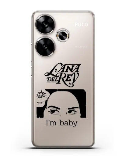 Чехол с иллюстрацией Lana Del Rey I'm baby силиконовый для Xiaomi Poco F6