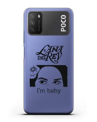 Чехол с иллюстрацией Lana Del Rey I'm baby силиконовый для Xiaomi Poco M3