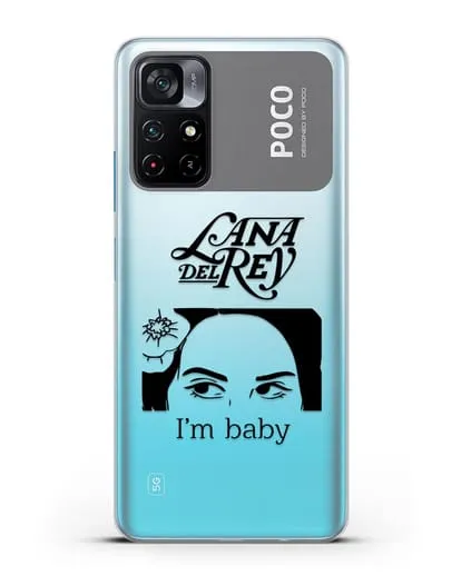 Чехол с иллюстрацией Lana Del Rey I'm baby силиконовый для Xiaomi Poco M4 Pro 5G
