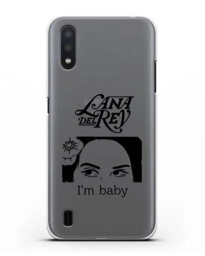 Чехол с иллюстрацией Lana Del Rey I'm baby силиконовый для Samsung Galaxy A01 [SM-A015F]