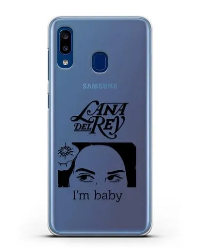 Чехол с иллюстрацией Lana Del Rey I'm baby силиконовый для Samsung Galaxy A20 [SM-A205FN]