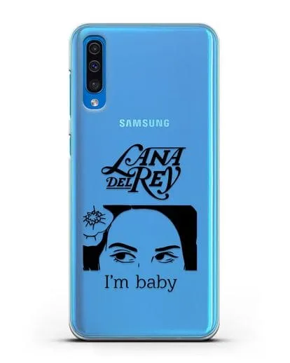 Чехол с иллюстрацией Lana Del Rey I'm baby силиконовый для Samsung Galaxy A50