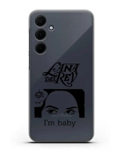 Чехол с иллюстрацией Lana Del Rey I'm baby силиконовый для Samsung Galaxy A55 [SM-A556]