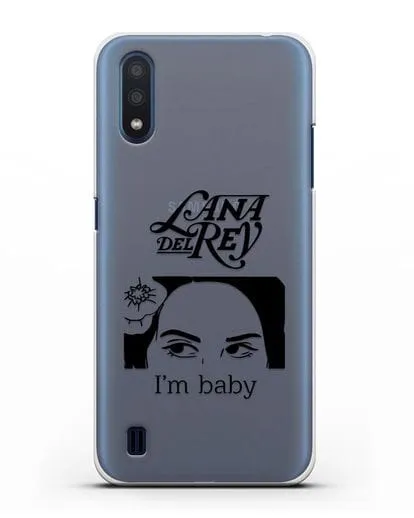 Чехол с иллюстрацией Lana Del Rey I'm baby силиконовый для Samsung Galaxy M01 [SM-M015F]