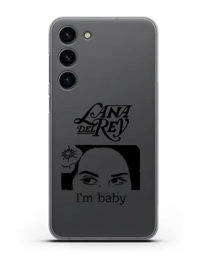 Чехол с иллюстрацией Lana Del Rey I'm baby силиконовый для Samsung Galaxy S23 Plus [SM-S916]