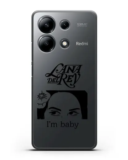 Чехол с иллюстрацией Lana Del Rey I'm baby силиконовый для Xiaomi Redmi Note 13 4G