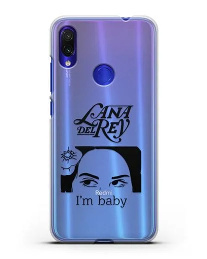 Чехол с иллюстрацией Lana Del Rey I'm baby силиконовый для Xiaomi Redmi Note 7
