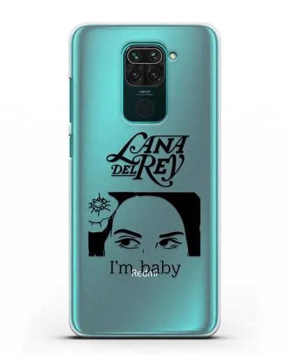 Чехол с иллюстрацией Lana Del Rey I'm baby силиконовый для Xiaomi Redmi Note 9