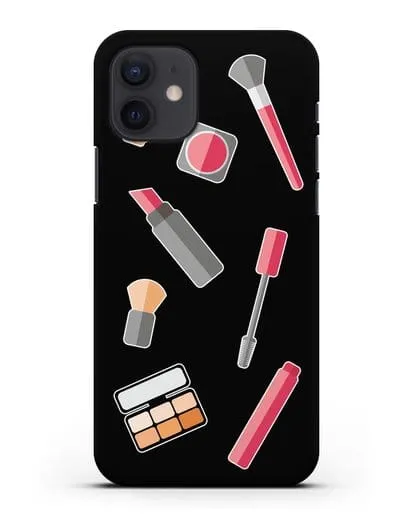 Чехол со стикерами Аксессуары визажиста силиконовый для iPhone 12