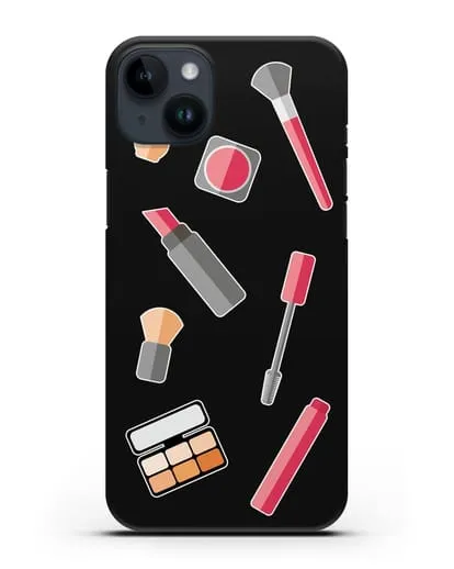 Чехол со стикерами Аксессуары визажиста силиконовый для iPhone 14 Plus
