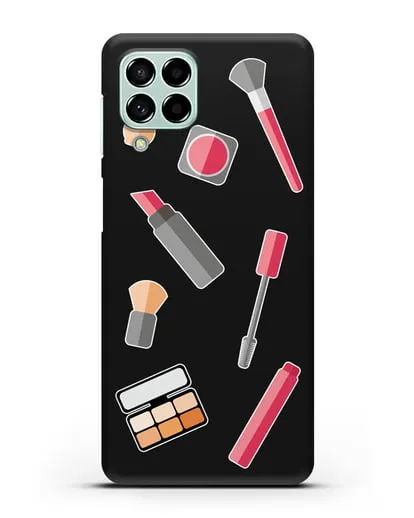 Чехол со стикерами Аксессуары визажиста силиконовый для Samsung Galaxy M53 [SM-M536]