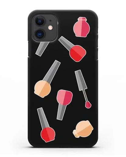 Чехол со стикерами Аксессуары для маникюра силиконовый для iPhone 11