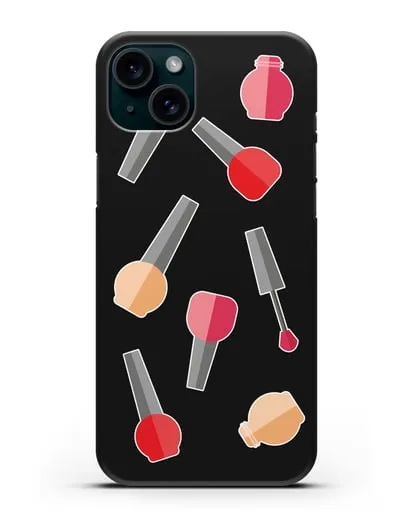 Чехол со стикерами Аксессуары для маникюра силиконовый для iPhone 15 Plus