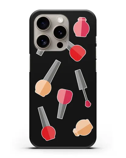 Чехол со стикерами Аксессуары для маникюра силиконовый для iPhone 15 Pro