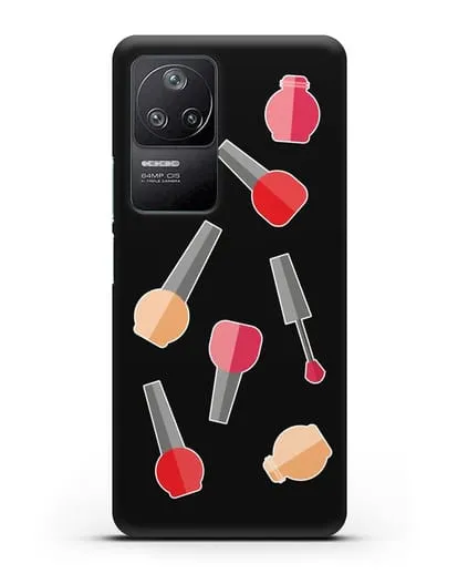 Чехол со стикерами Аксессуары для маникюра силиконовый для Xiaomi Poco F4