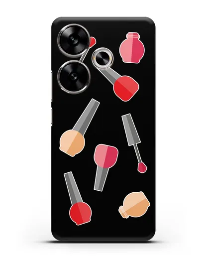 Чехол со стикерами Аксессуары для маникюра силиконовый для Xiaomi Poco F6