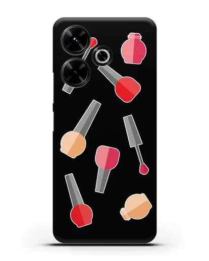 Чехол со стикерами Аксессуары для маникюра силиконовый для Xiaomi Poco M6