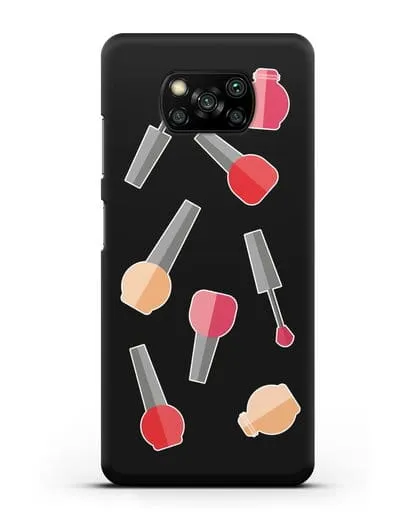 Чехол со стикерами Аксессуары для маникюра силиконовый для Xiaomi Poco X3