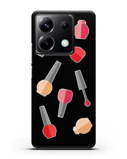 Чехол со стикерами Аксессуары для маникюра силиконовый для Xiaomi Poco X6