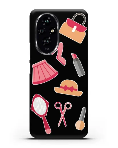 Чехол со стикерами Модные аксессуары силиконовый для Honor 200