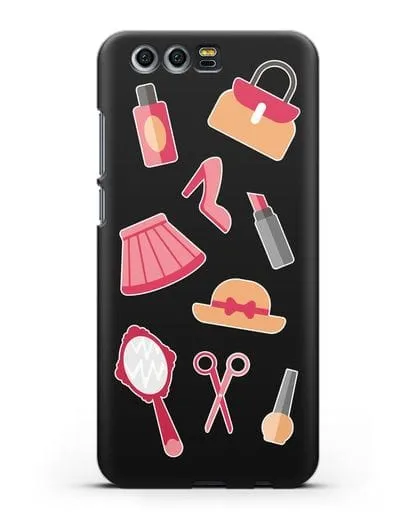 Чехол со стикерами Модные аксессуары силиконовый для Honor 9