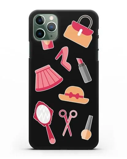 Чехол со стикерами Модные аксессуары силиконовый для iPhone 11 Pro Max