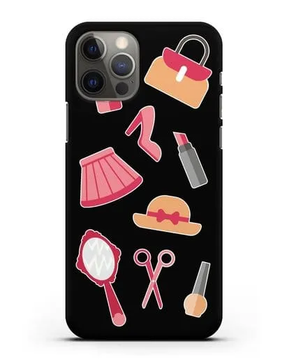 Чехол со стикерами Модные аксессуары силиконовый для iPhone 12 Pro