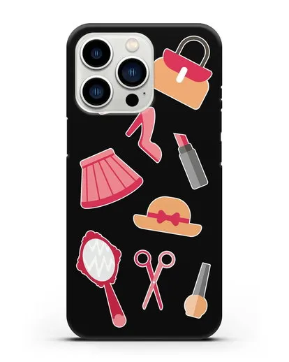 Чехол со стикерами Модные аксессуары силиконовый для iPhone 13 Pro