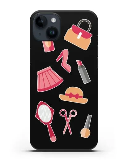 Чехол со стикерами Модные аксессуары силиконовый для iPhone 14 Plus