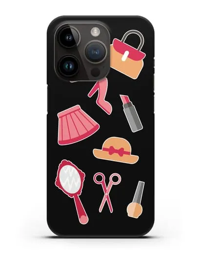 Чехол со стикерами Модные аксессуары силиконовый для iPhone 14 Pro