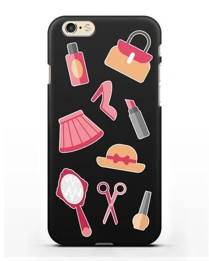 Чехол со стикерами Модные аксессуары силиконовый для iPhone 6