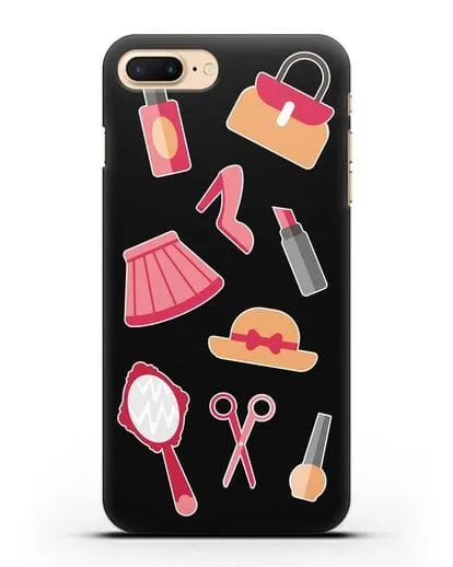 Чехол со стикерами Модные аксессуары силиконовый для iPhone 8 Plus