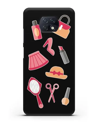 Чехол со стикерами Модные аксессуары силиконовый для Xiaomi Redmi Note 9T