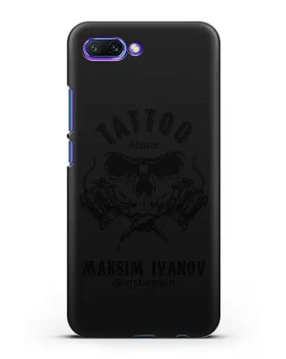 Чехол для тату-мастера с именем, фамилией силиконовый для Honor 10