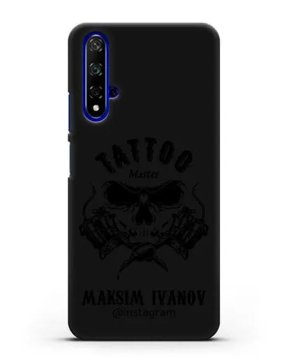 Чехол для тату-мастера с именем, фамилией силиконовый для Honor 20