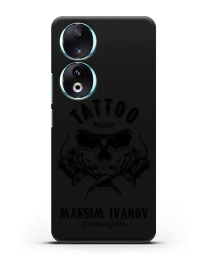 Чехол для тату-мастера с именем, фамилией силиконовый для Honor 90