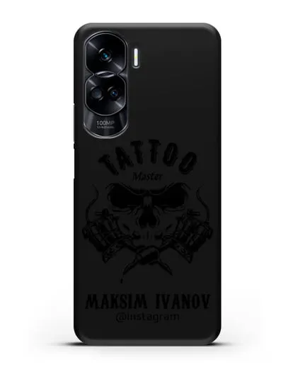 Чехол для тату-мастера с именем, фамилией силиконовый для Honor 90 Lite