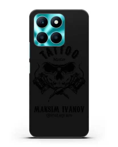 Чехол для тату-мастера с именем, фамилией силиконовый для Honor X6a