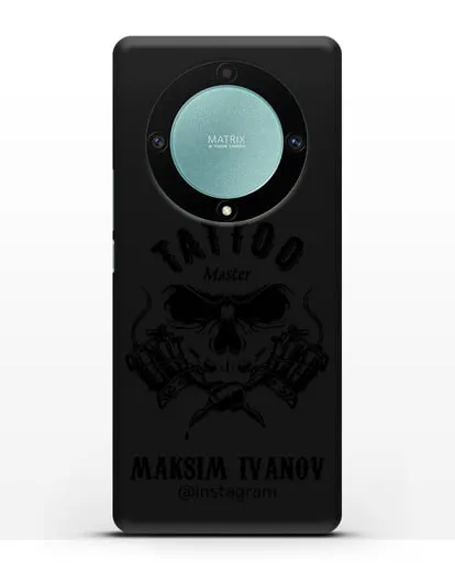 Чехол для тату-мастера с именем, фамилией силиконовый для Honor X9a