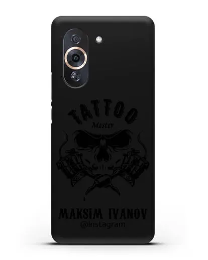 Чехол для тату-мастера с именем, фамилией силиконовый для Huawei Nova 10 Pro