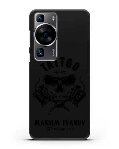 Чехол для тату-мастера с именем, фамилией силиконовый для Huawei P60