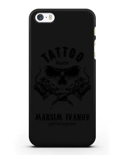 Чехол для тату-мастера с именем, фамилией силиконовый для iPhone 5/5s/SE